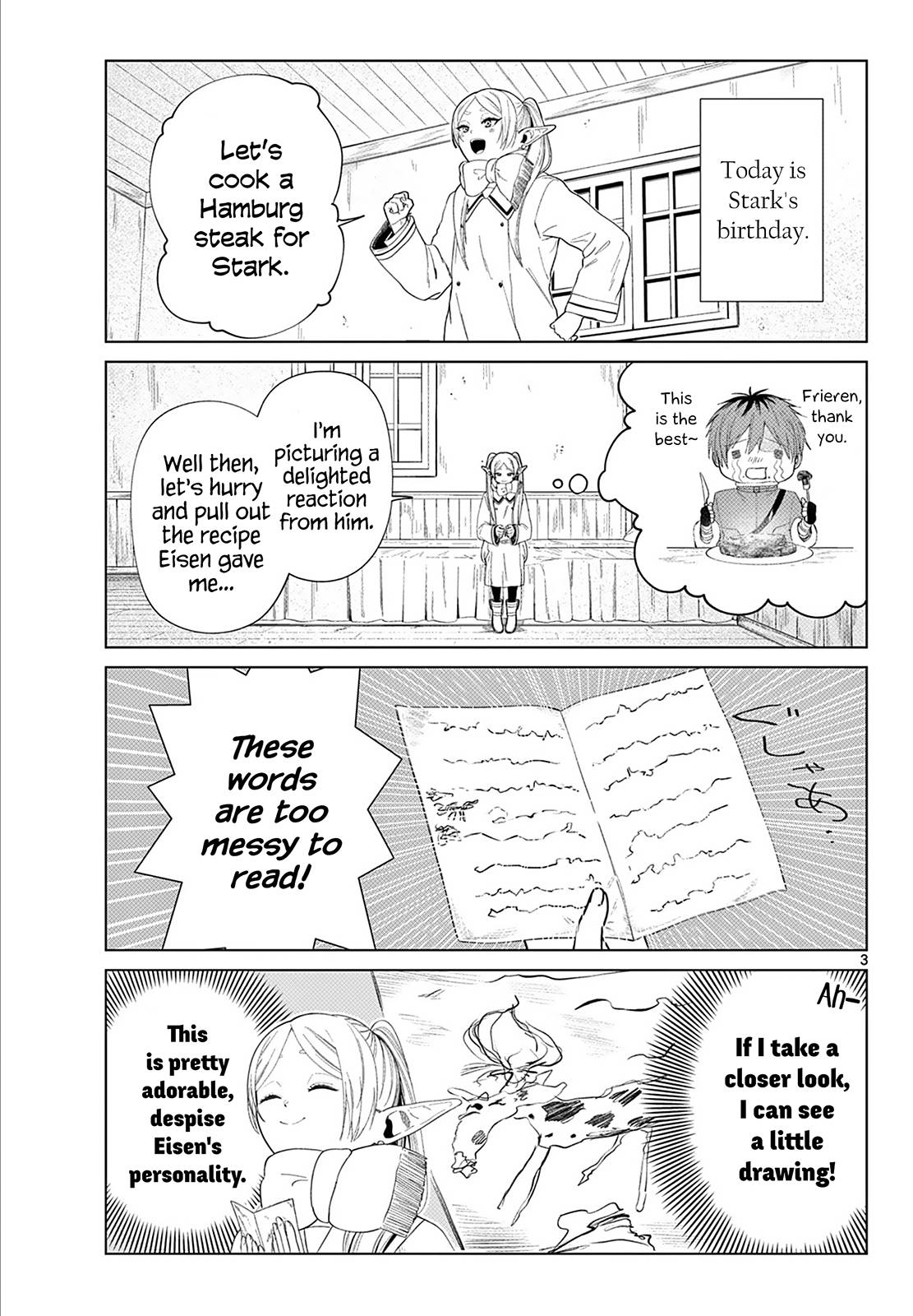 Frieren: Beyond Journey's End Manga Chapter 110.1 page 4 - Frieren at the Kitchen
