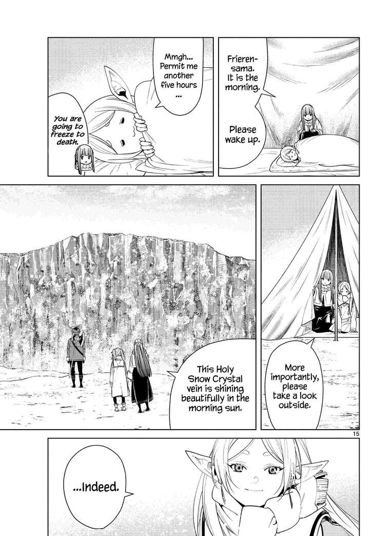 Frieren: Beyond Journey's End Manga Chapter 80 page 15 - Holy Snow Crystals